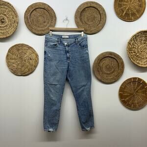 Abercrombie Curve Love The Super Skinny Ankle High Rise Jeans 32/14 Crossover